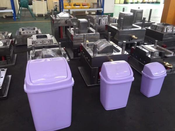 Single Cavity Plastic Trash Auto Injection Molding Machine High Precision Mold
