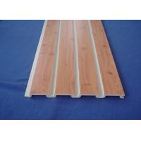 China Plastic Taupe Slat Wall Panels / WPC Slatted Wall Panels For Shelves on sale