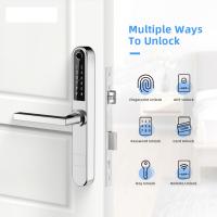 China Ultrathin Sliding Patio Door Smart Lock Bluetooth FPC Fingerprint Mechanical Key on sale