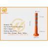 Road Safety Reflective Strip TPU 75cm Flexible Delineator Post For Hotel Parking