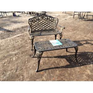 China Outdoor Leisure Cast Iron Patio Dining Sets & Table Bistro Set Customized supplier