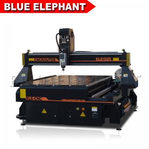 China 1300*2500ft 4 axis cnc router engraver machine , cnc 1325 wood cutting machine with vacuum table t-slot supplier