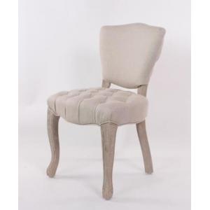 Oak wood Linen fabric upholstery arm chair/wooden dining chair/desk chair
