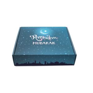 Custom Logo Printing Cardboard Islamic Muslim Favor Eid Ramadan Mubarak Gift Box