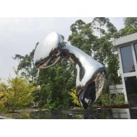 China Metal Garden Statues Outdoor Modern Abstract Sculpture Stainless Steel Custom Made on sale