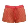 China Silky Feeling Ladies Casual Shorts , Women'S Plus Size Elastic Waist Shorts Lace Layer wholesale