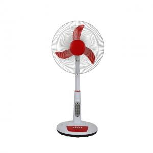 China Strong Wind 12v Dc Blower Fan Rechargeable Solar Fan With Led Light supplier