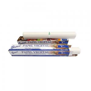 China 100% Wood Pulp Silicone Double Side Coated Baking Paper for Kitchen and Air Fryer supplier