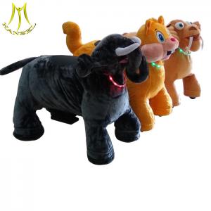 Hansel children indoor zoo tube  indoor used plush toy electronic animal giant electric scooter