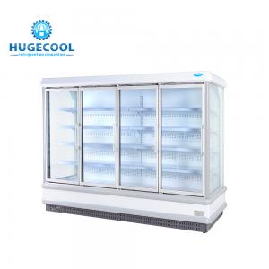 China 110v 220v Display Refrigerator Showcase , Display Fridge Shelves With Glass Door supplier