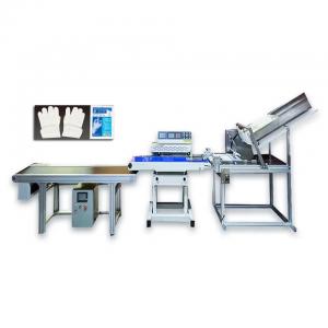 500w Automatic Packing Machinery Continuous Plastic Bag Medical Examination Gloves Heat Sealing Machine