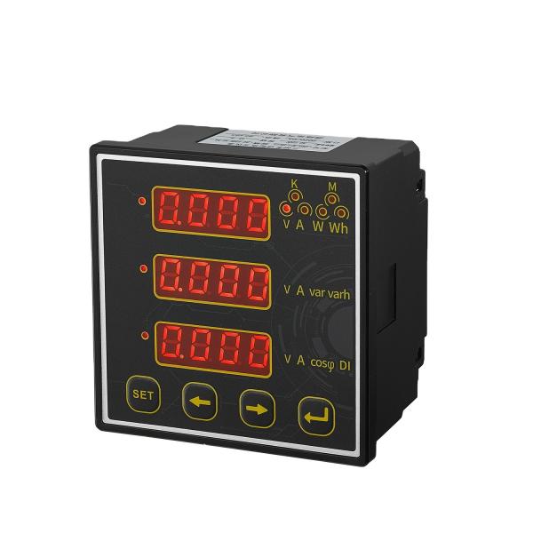 Hot-sale cheap new design RE series 96*96mm Three Phase LED Multi-function Power Meter