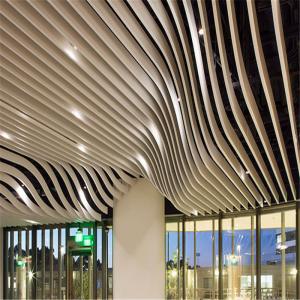 Wood Grain Color Aluminum Wave Baffle Blade 3mm For Walls And Ceilings