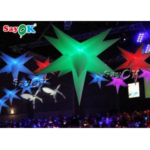 Advertising Color Changing Inflatable Led Star For Party Decoration