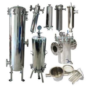 304/316L Stainless Steel Magnetic Single Multi Cartridge Filter Housing for wine oil water treatment 10 20 30 40 inch