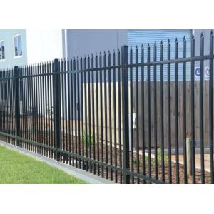 Zinc Design 6ft Tubular Metal Fencing Black Pvc Coated Wire Mesh