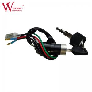 Motorcycle Ignition Switch Assembly for JH70 Push Button Standard Size 4 Wires with 2 Keys
