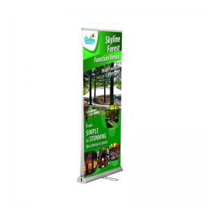 China Custom Trade Show Retractable Banners , Double Side Stand Up Retractable Banners supplier