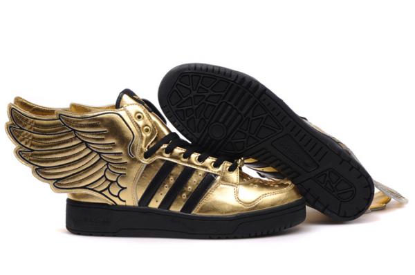 Jeremy Scott Adidas Originals Gold Supra Fashion Wings Shoes for sale ...