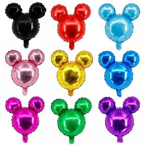 18 Inch Minnie Head Cartoon Mickey Mouse Foil Balloon Birthday Party Decoration