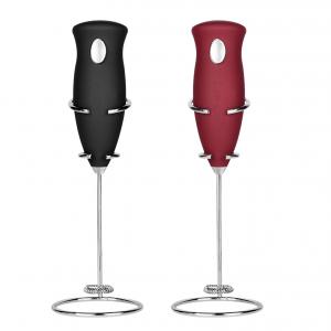 Handheld Electric Milk Frother Stainless Steel 304 Whisk Head With Stand, Cappuccino Coffee Mixer