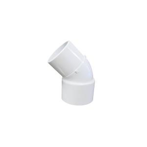 China White Plumbing 1.5 Inch PVC Pipe 45 Degree Elbow For Spa Massage System supplier
