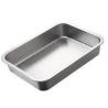 China Personalización 304 acero inoxidable bandeja de horno rectangular cuadrado con material de aluminio wholesale
