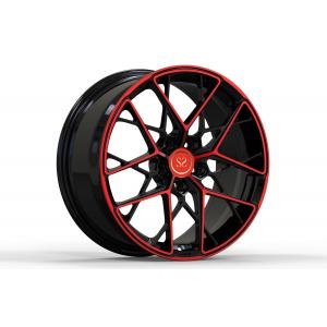 BMW Black Red Two-Tone 1 pieces factory from china alloy aluminium wheels