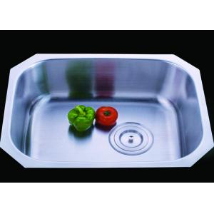 China Rectangle Undermount Stainless Steel Kitchen Sink With Rouded Corner supplier