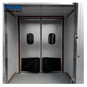 China Food Grade 304 Stainles Steel Sheet Restaurant Hotel Laboratory Door Traffic Doors With Rubber Plate supplier