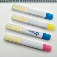 China 2022 Multi Color Logo OEM Plastic Highlighter Markers Pen with Sticky Note Watercolor Art on sale