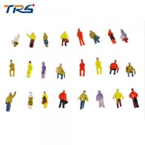 China 1:100 scale ABS plastic model painted figures model people 2cm for model building materias supplier