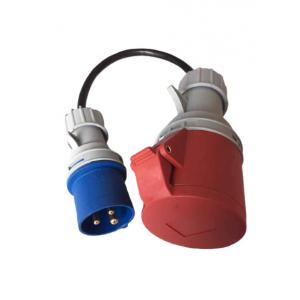 32A 250V 5 Pin To 3 Pin Adapter IEC 60309 Plug Adapter For Red CEE To Blue CEE