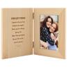 China Wooden Couples Photo Frame with Customized Laser Engraved Personalized Text wholesale