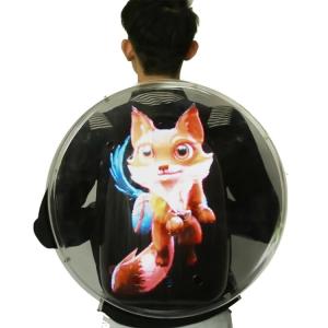 China Newest 3d Hologram Fan Backpack  Led Fan 32cm 42cm 50cm 65cm for Advertisement  Hologram Projector Display Equipment for Event wholesale