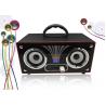 Rechargeable Portable Stereo Wooden Speakers Box FM Radio Boombox # JS200