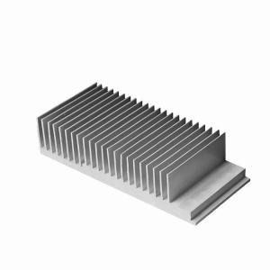 China Black Anodized 6063 Aluminum Extruded Heat Sink Profiles High Density supplier