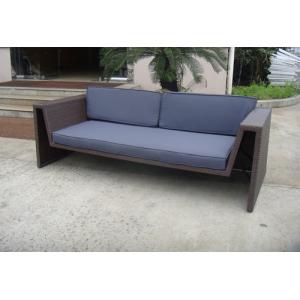 Double Seat Cane Lover Sofa , Washable Synthetic Rattan Couch