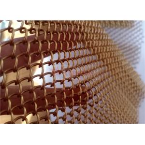 Corrosion Resisting Coil Metal Mesh Drapery 1.2mm For Interior Decoration
