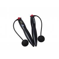 China Simple Black Indoor Cordless Jump Rope JS-310 With 200mm Length And Loop Counter on sale