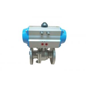 China 150LB Pneumatic Actuator Valve , CF8 Pneumatic Ball Valve supplier