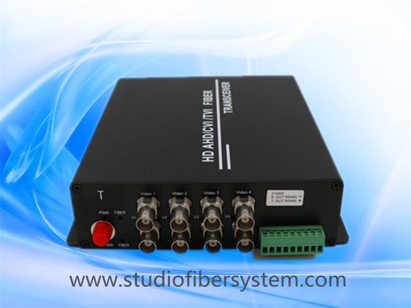 8CH AHD video fiber transmitter and receiver for Dahua/Hikvision 1~5mp HD camera remote surveillance system