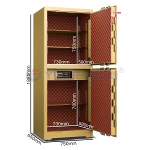 China 液晶ディスプレイパネル 商用セーフボックス 特許固体ボルトと指紋バイオメトリック H1880mm on sale