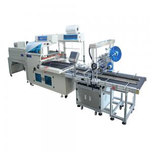Automatic water food and beverage bottle heating shrink packing packaging labeling wrapper machine