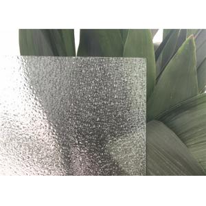 Diamond Patterned Glass 5 Mm ~22 Mm For Toilet Shower Door Rain Flower Pattern
