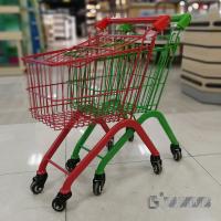 China Chrome Plated Kids Shopping Cart , 30L Mini Supermarket Trolley ODM on sale