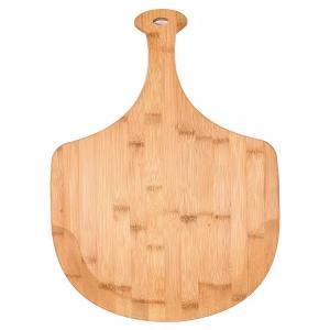 Customized Hardwood Cutting Boards , Bamboo Pizza Cutting Board With Handle