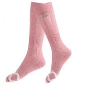 China Knee Heating Battery Operated Warm Socks with 3 shift temperature supplier