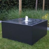 China Black Surface Pool Fountain Outdoor Carbon Steel Water Feature For Garden on sale
