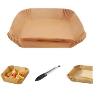 China Food Grade Disposable Square Parchment Air Fryer Paper Liners Nonstick wholesale